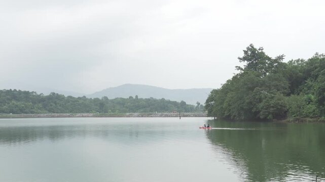 Wang Bon Reservoir, Nakhon Nayok Province, Thailand. Lake
