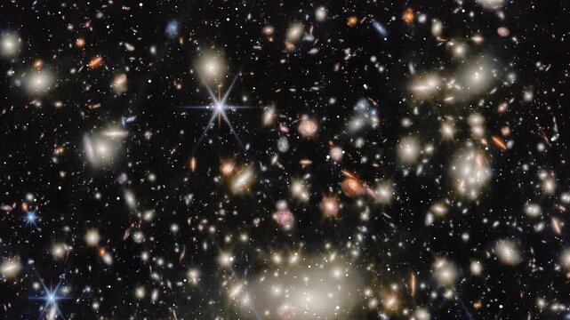 Looking At A Sky Full Of Stars And Galaxies In The Endless Universe