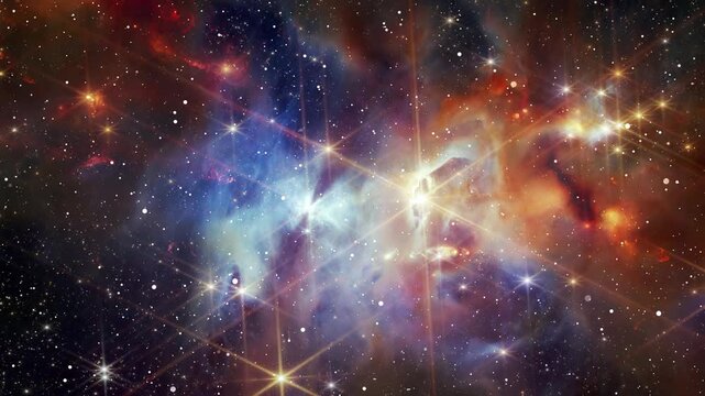 Awesome Deep Space Journey Through An Endless Universe With Millions Of Galaxies And Nebula