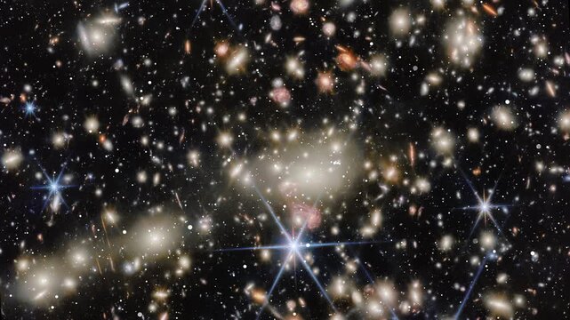 Millions Of Galaxies In The Deep Space Universe