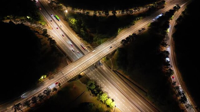 Aerial Interchange near Pontian Johor Bahru highway