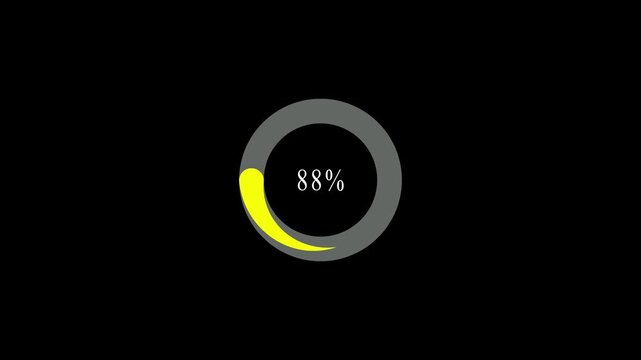 Simple Circle Loading loop animation on the white background. 4K resolution video of loading icon animation.