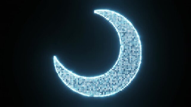 Crescent Moon Animation.
