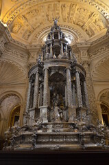 Obraz premium Seville, Spain 03.24.2019: Corpus Christi, inside the Gothic cathedral in Seville