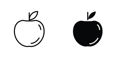 Apple icon graphic design vector symbols. Best for Graphics