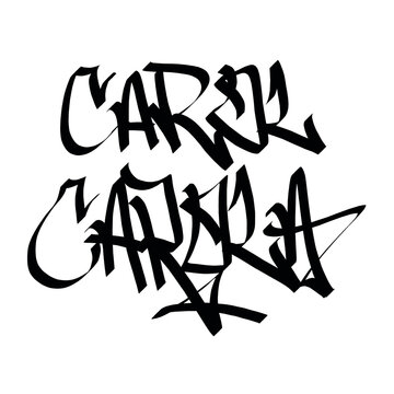 Carol carola holy name list meaning baptism bible christian religius graffiti handstyle lettering tags black and white logo