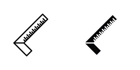 Carpenter ruler icon graphic design vector symbols. Best for Graphics