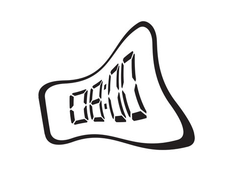 melting digital clock