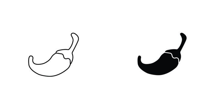 Chilli icon graphic design vector symbols. Best for Graphics