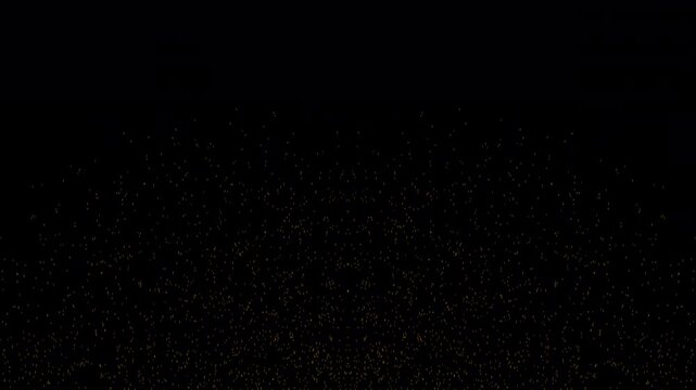 Gold festive isolated confetti party popper explosion confetti Blast Realistic with alpha channel, Simple confetti burst animation on transparent background