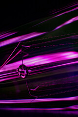 Macro view of interior filaments of edison lightbulb