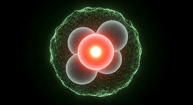 Atomic Structure with Protons Neutrons and Electrons.