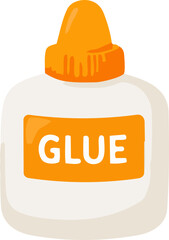 접착제,사무용품,주황,화이트,간단한,글루,풀,학용품,학교,학생,교실,준비물,만들기