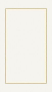 Elegant minimalistic gold border mobile wallpaper