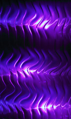 Abstract Purple Neon Wave Background with Glowing Liquid Light, Futuristic Energy Flow, Vibrant Digital Technology Texture