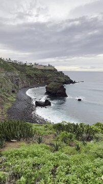 Sunset at Playa de los Roques on Northern Tenerife