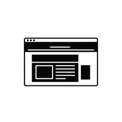 Fototapeta premium Black and white web browser window