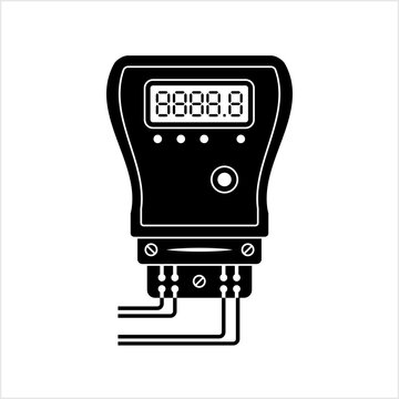 Electric Meter Icon, Electricity Meter