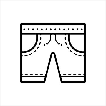 Shorts Icon, Half Pant Icon, Short Version Of Trouser