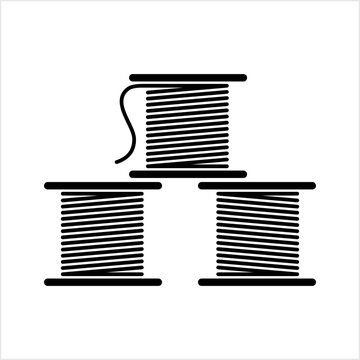 Solder Wire Spool Icon, Fusible Metal Alloy Wire, Soldering Iron Flux