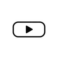 Black play button white media