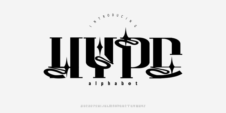 Hype Font is Elegant decorative serif with bold contrast and ornamental curves, perfect for luxury logos, fashion editorials, branding, and headlines.
