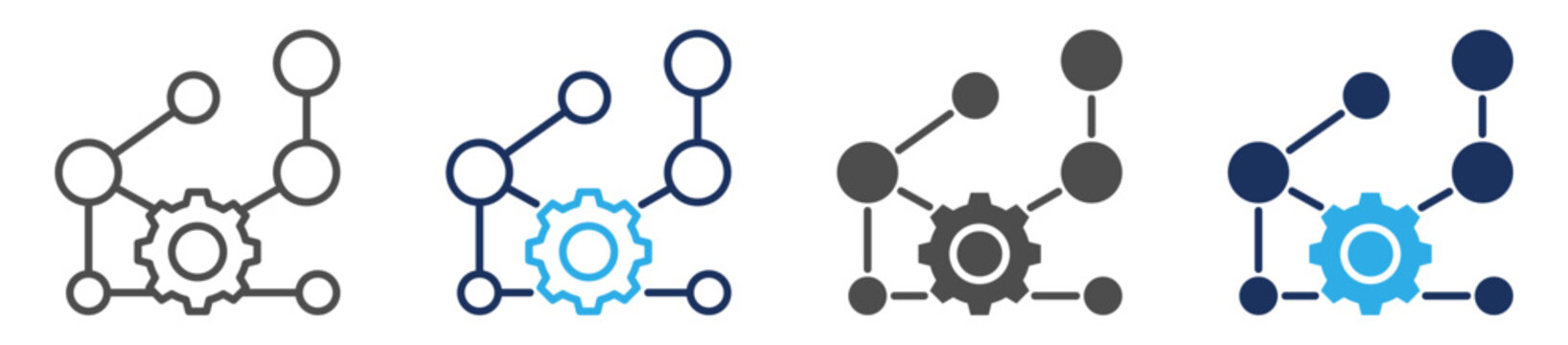 complexity icon set multiple concept