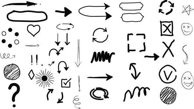 Tha arows a vector sketch on black droing