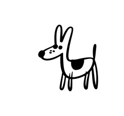 Fototapeta premium dog Cartoon style vector 