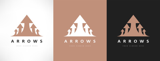 Arrows logo vector. Design illustration.