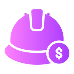 Fototapeta premium money gradient icon