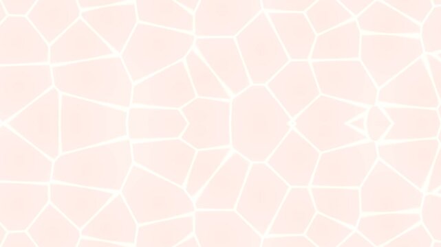 Soft Pink Background with White Shapes and Blue Diamond.