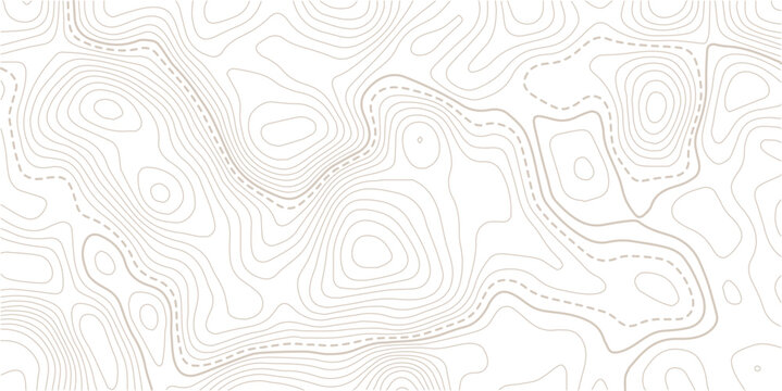 Abstract topo contour map on white background. The concept of a conditional geography scheme and the terrain path. Design materials. Print image, Abstract bacground. Vector illustration.       