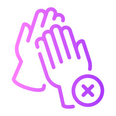 Fototapeta premium delete gradient icon