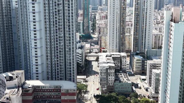 Shek Kip Mei skyline features estates and hillside contrasts Feb 11 2026