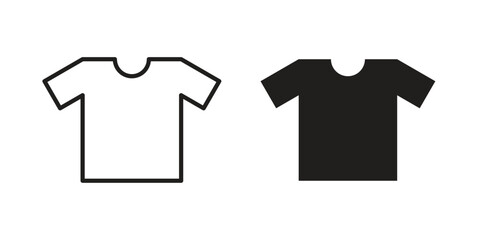 Naklejka premium Tshirt icons suitable for infographics, websites and print media and interfaces. Line vector icon.