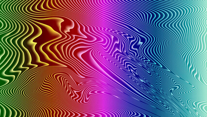 Fototapeta premium Intricate swirling patterns of vibrant colors blending seamlessly, creating an organic and mesmerizing visual texture with a psychedelic feel, abstract liquid motion