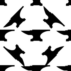 Anvil Icon Seamless Pattern