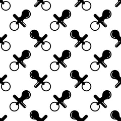 Baby Pacifier, Nipple Seamless Pattern