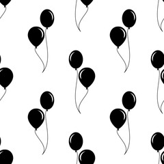 Air Balloon Icon Seamless Pattern