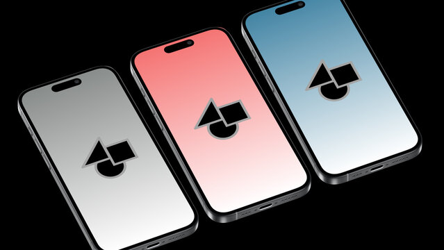 Mobile Perspective Multiple 3 &ndash; Smartphone Screen Presentation with Hand Gestures, Swipe Scroll Tap Click Animation, Vertical App UI UX Showcase, Social Media Story Template