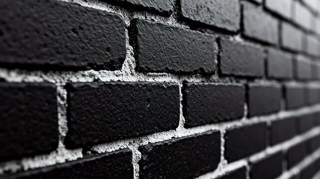 Black brick wall texture