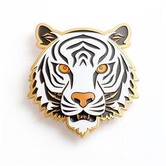 Fototapeta premium Brooch of cute tiger accessories accessory jewelry.