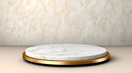 Exquisite Marble Display: An elegant display with marble finish, showcasing refined luxury, and emphasizing the art of presentation.