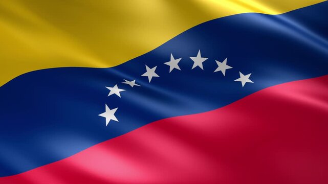 waving venezuela national flag animation loop