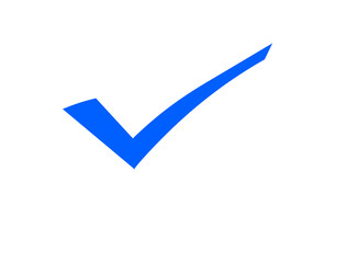 Deep blue check mark