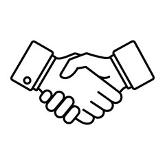 A handshake between two people in a business setting
