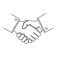 Fototapeta premium A handshake between two people in business attire