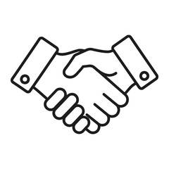 A handshake between two people