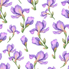Seamless iris pattern